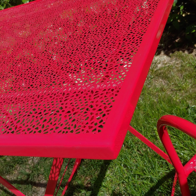 Tavolo quadrato Craft di Fermob - rosso